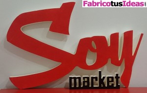 Letras corporeas Soy Market